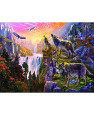 Wolf Sun/Wolf Moon 1000 piece Jigsaw Puzzle for Adults