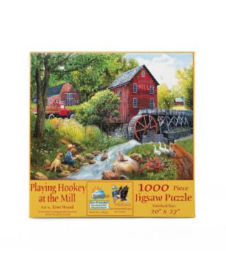 Playing Hookey at the Mill 1000 piece Jigsaw Puzzle for Adults