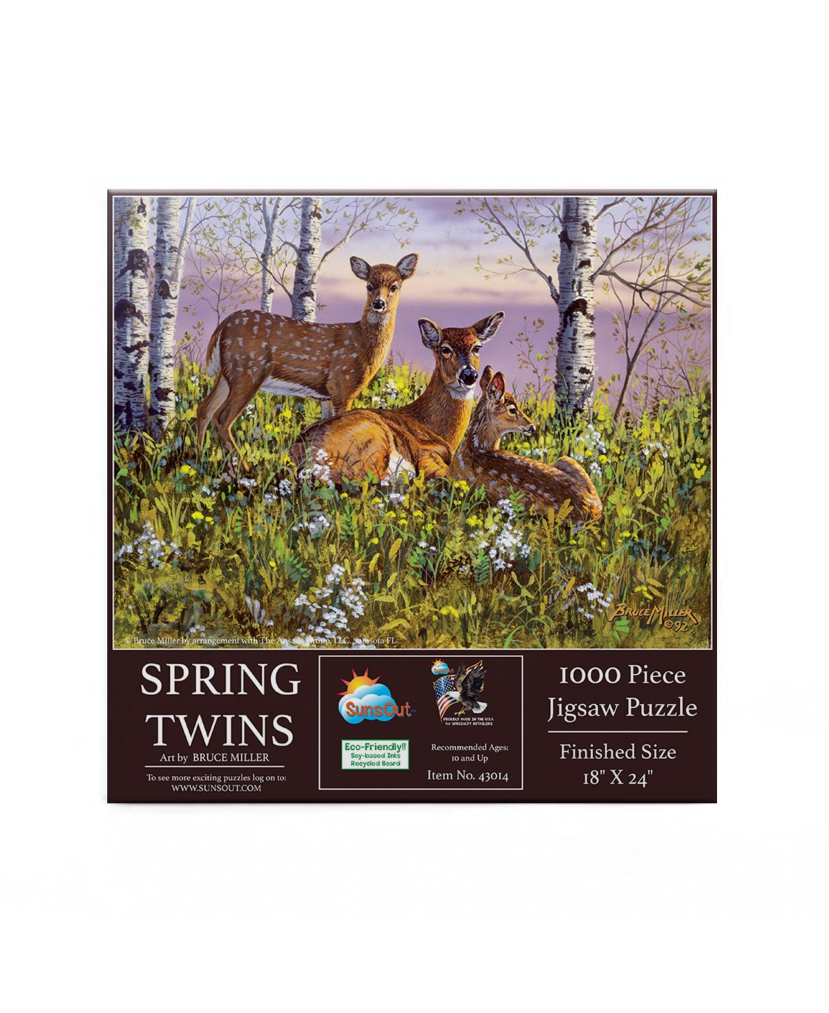 SunsOut Spring twins 500 piece Jigsaw Puzzle for Adults