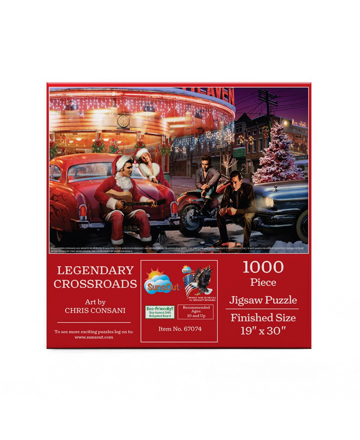 SunsOut Legendary Crossroads 1000 piece Jigsaw Puzzle for Adults Christmas