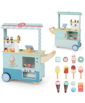 Kids Ice Cream Truck Pretend Play Set with Vending Features