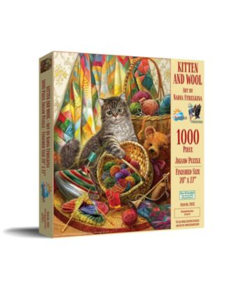 Kitten and Wool 1000 piece Jigsaw Puzzle for Adults
