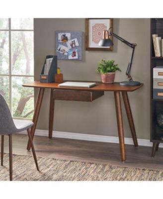 Walnut Desk with Drawer - Modern Home/Office Furniture