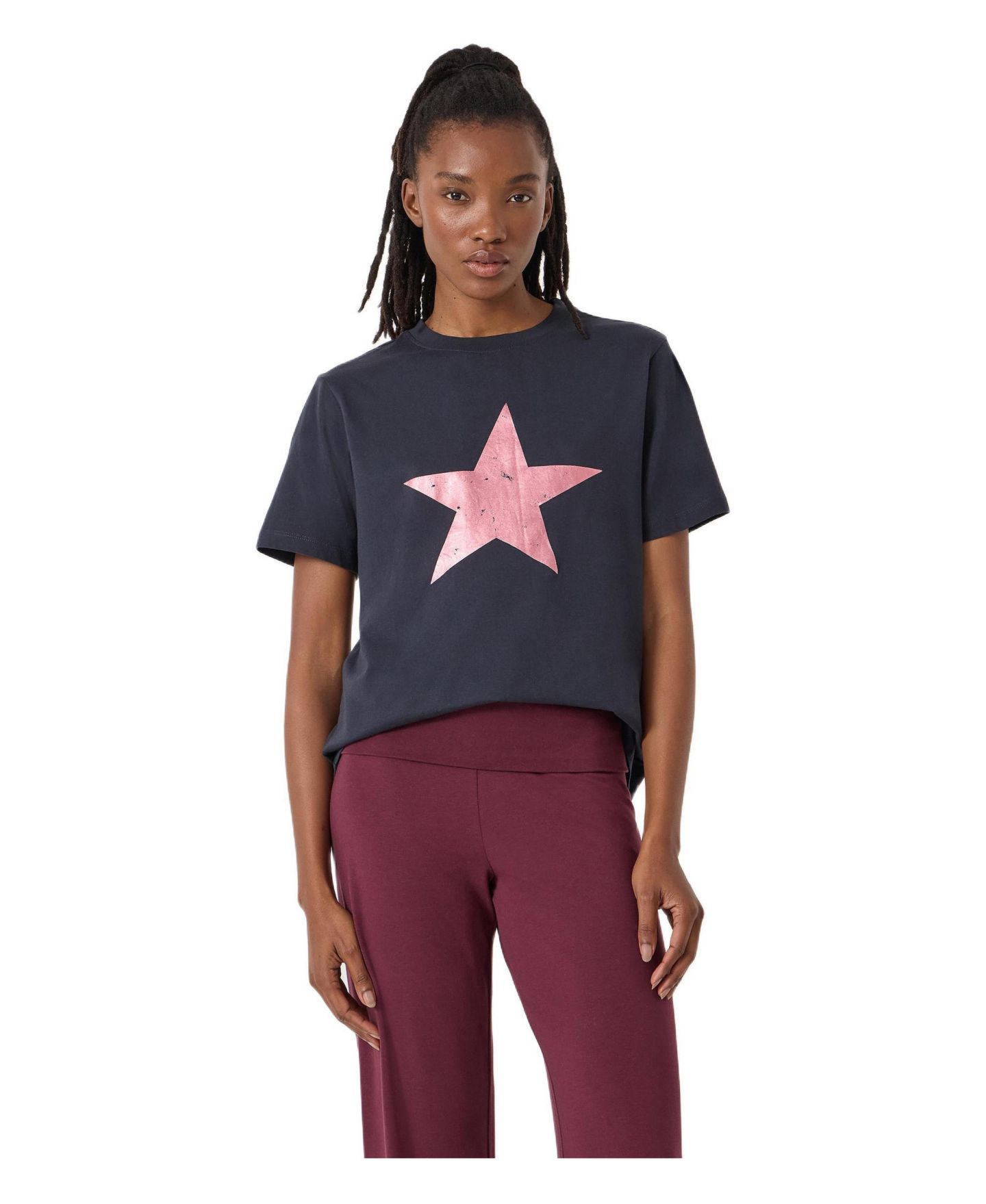 Женская футболка Hush Bea Graphic Star, цвет: Тёмно-синий — фото 1