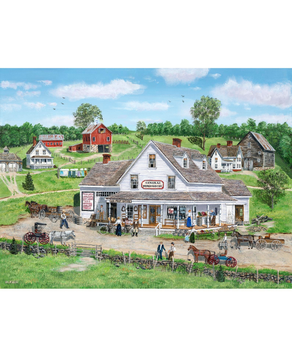 SunsOut Rural Commerce 500 piece Jigsaw Puzzle