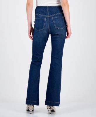 Women's High Rise Pull-On Flare Jeans, Created for Macy's