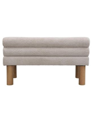 Boucle Ottoman Bench