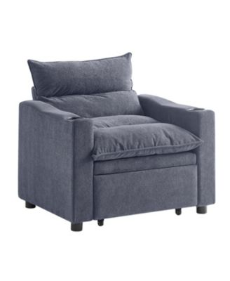 Convertible Sofa Chair Bed - Grey