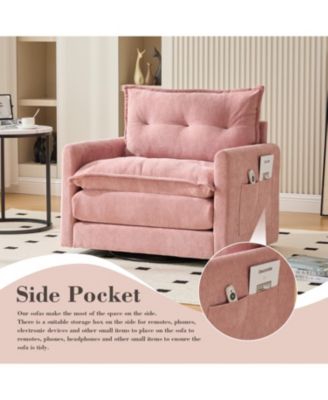 Swivel Barrel Accent Chair - Mid Century Modern