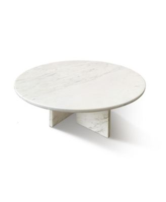 White Marble Coffee Table - Small 27.6