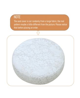 29" Floral Counter Stools - Black & White (Set of 2)