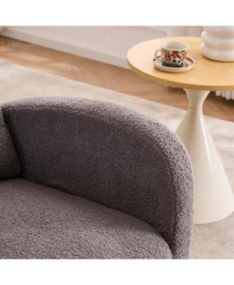 Dark Gray Rocking Chair with Footrest