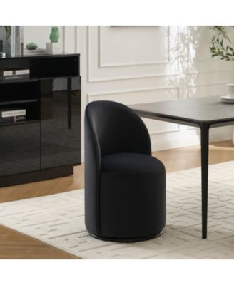 Upholstered Swivel Barrel Dining/Accent Chair