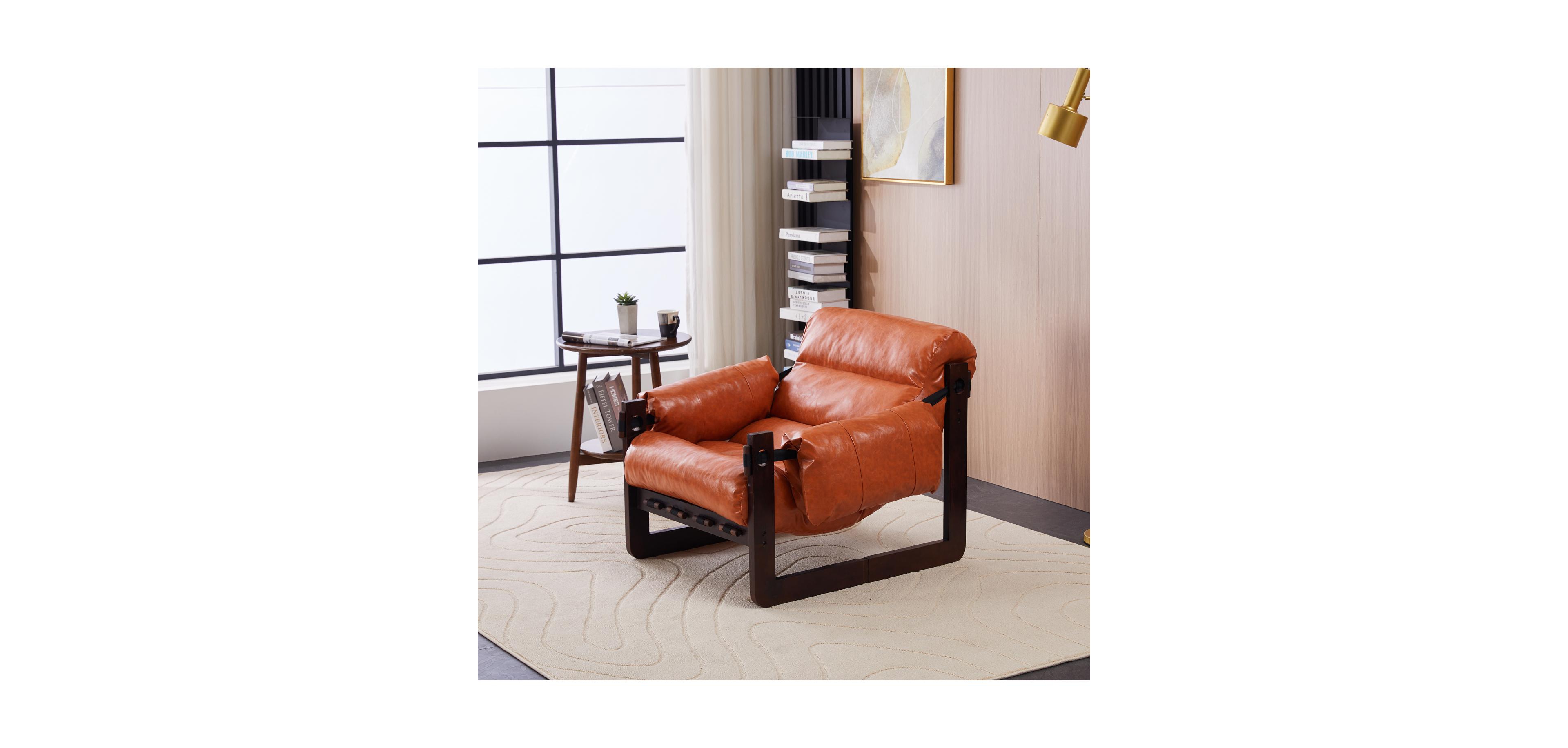 Streamdale Furniture Vintage Leather Lounge Chair