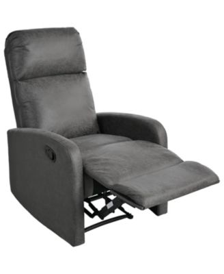 Modern Manual Recliner Chair - Slate Grey