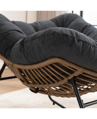 Chenille Rocking Accent Chair