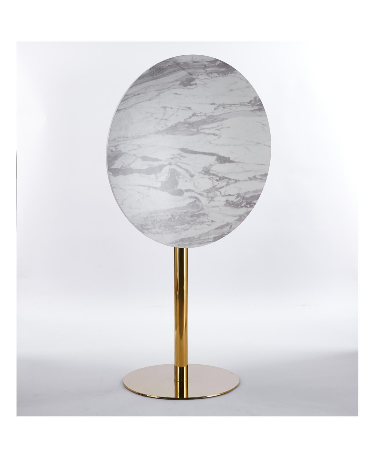 Streamdale Furniture 31.5" Golden & White Tulip Bar Table - Round Mdf Top