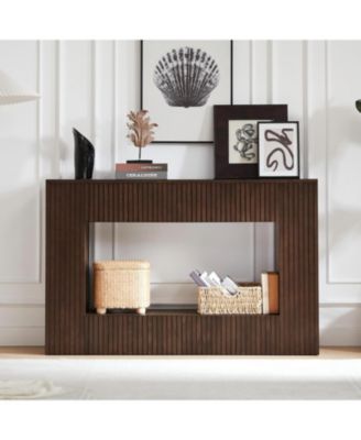 Streamdale 55" Modern Slatted Console/Entryway Table