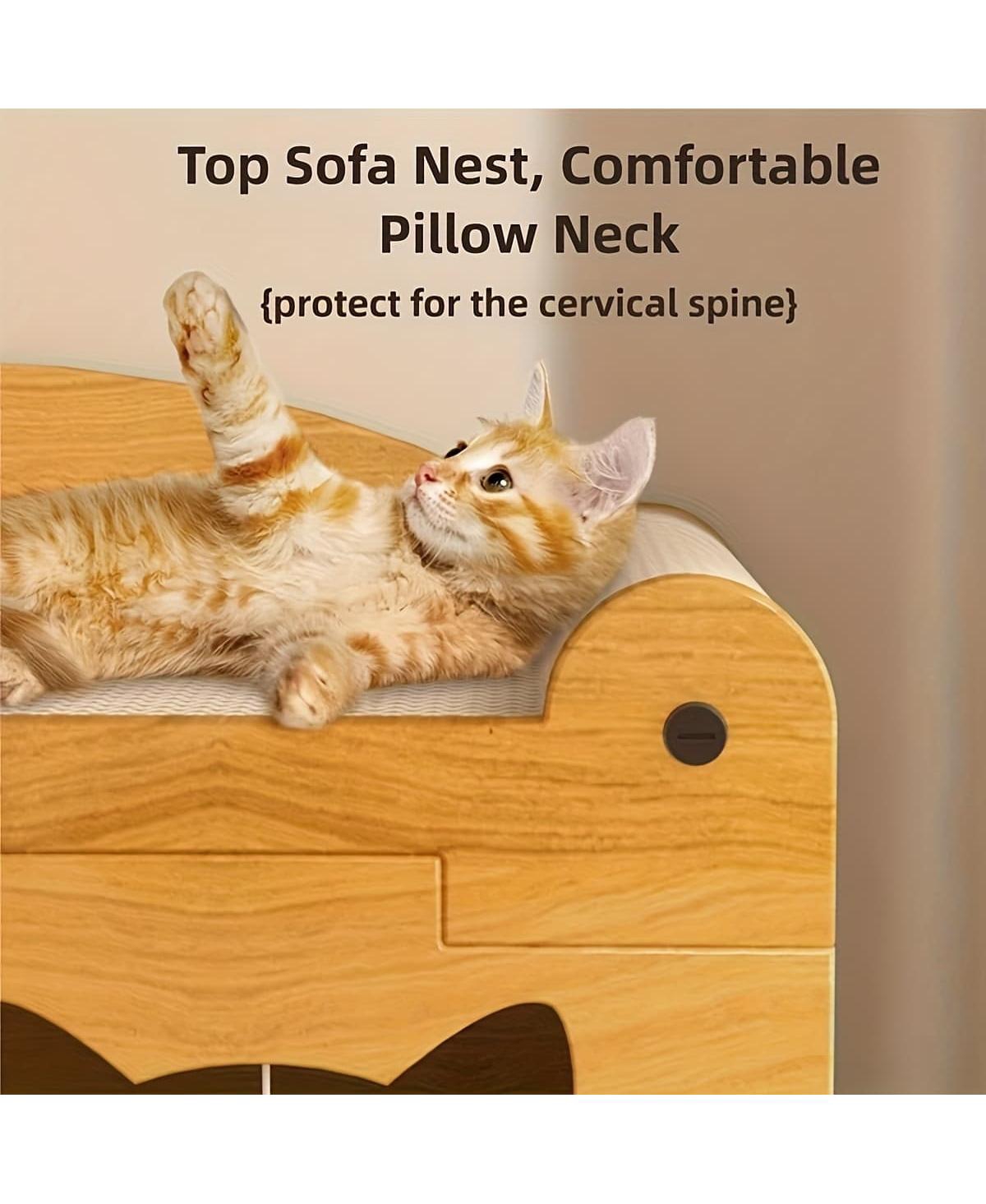 Zeus & Ruta Extra Large Vertical Scratcher Two Tier Cat Villa