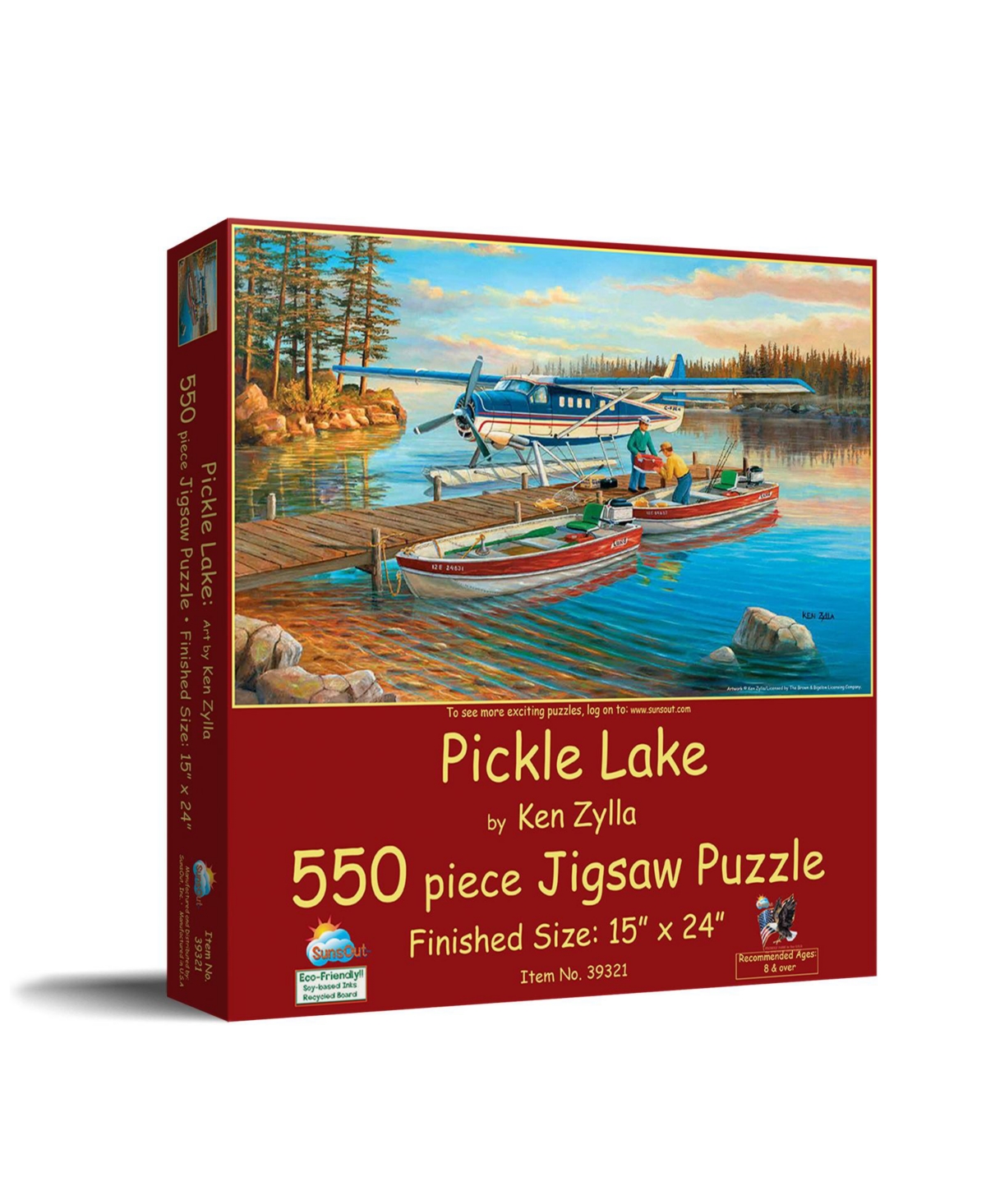 SunsOut Pickle Lake 550 piece Jigsaw Puzzle for Adults Fathers Day
