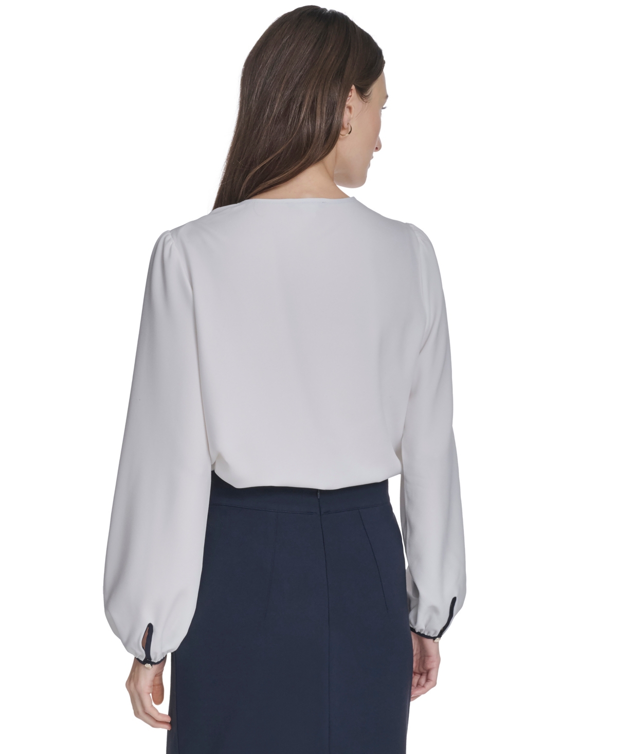 Tommy Hilfiger Women's Long-Sleeve Side Tie Top