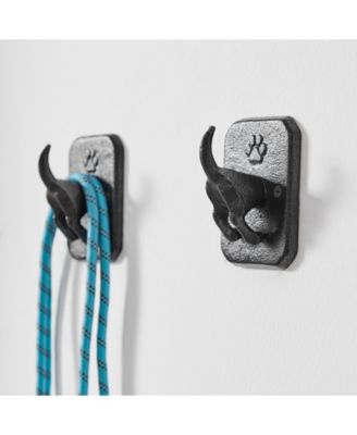 4 Piece Dog Tail Wagging Decorative Wall Hook Set