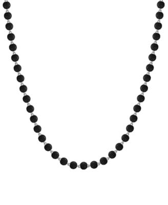 Men's Black Diamond Necklace (4 ct. t.w.) in Silver