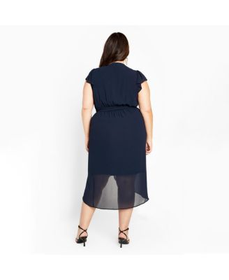 Plus Size Wrap Swing Dress