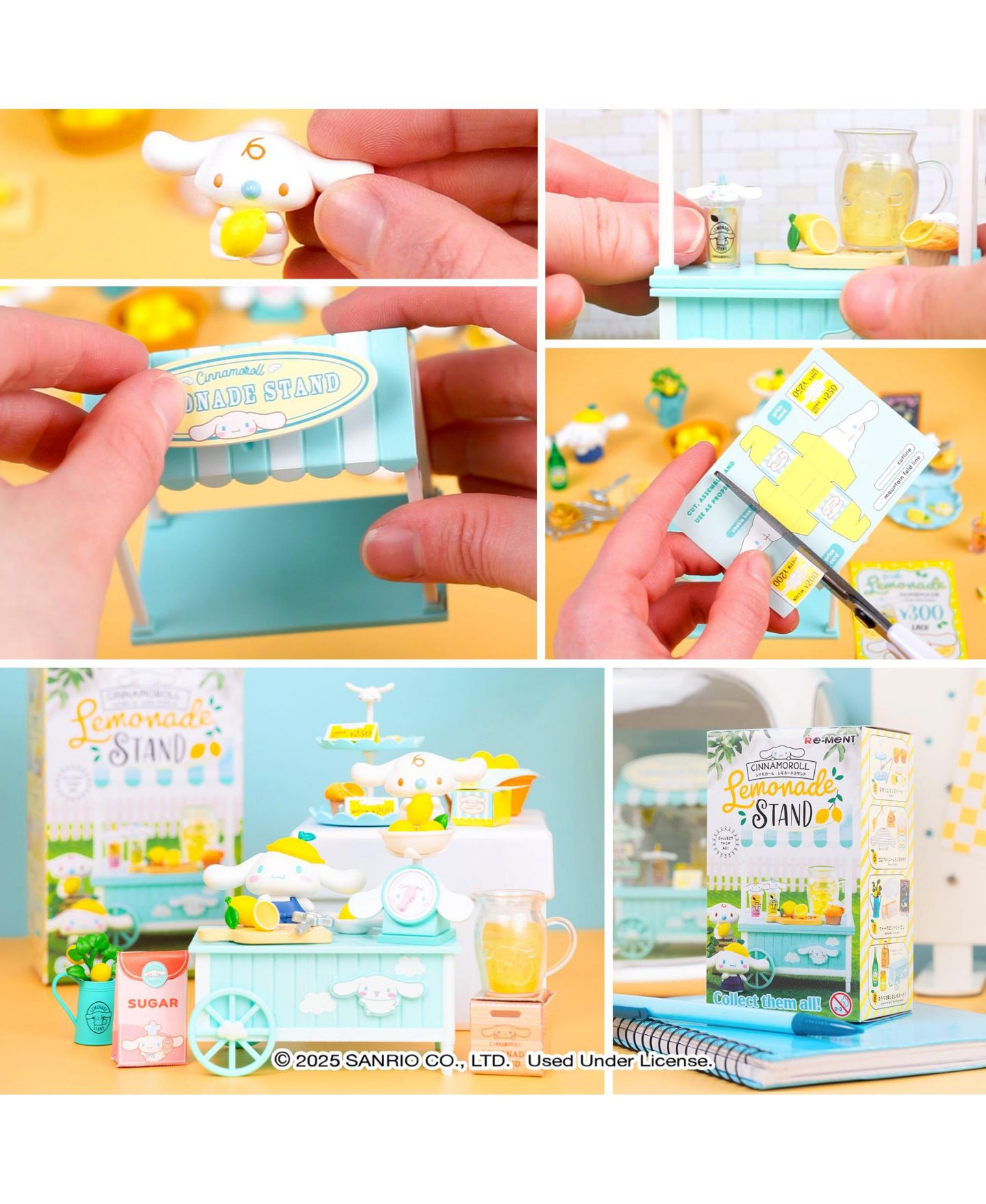 Детская фигурка Hamee Kuromi Sweet Tea Party Blind Box Mini Figurine, 14 Years & Up, цвет: Cinnamoroll's Lemonade Stand — фото 5
