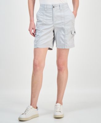 Women's Mid-Rise Comfort-Waist Cargo Shorts, Exclusively at Macy's