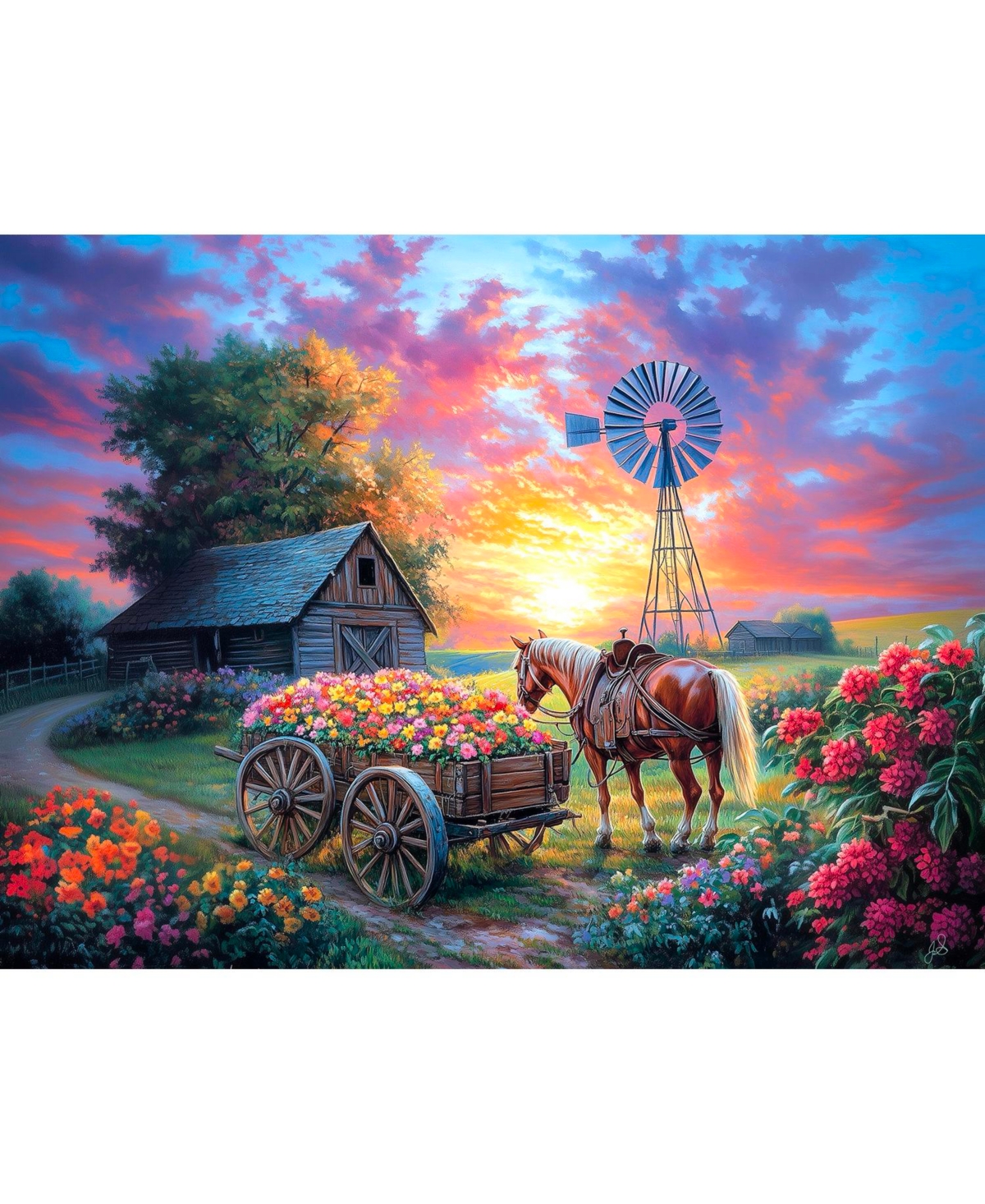 SunsOut Flower Delivery 500 piece Jigsaw Puzzle for Adults
