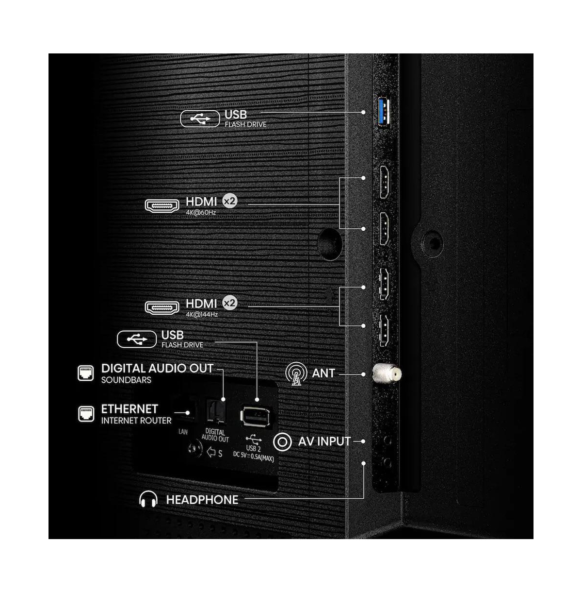 98" QD5 Series 4K Qled Smart Google Tv Quantum Dot, Dolby Vision HDR10+, Wi-Fi 6, Game Mode, Alexa/Google Compatible - 98QD5QG