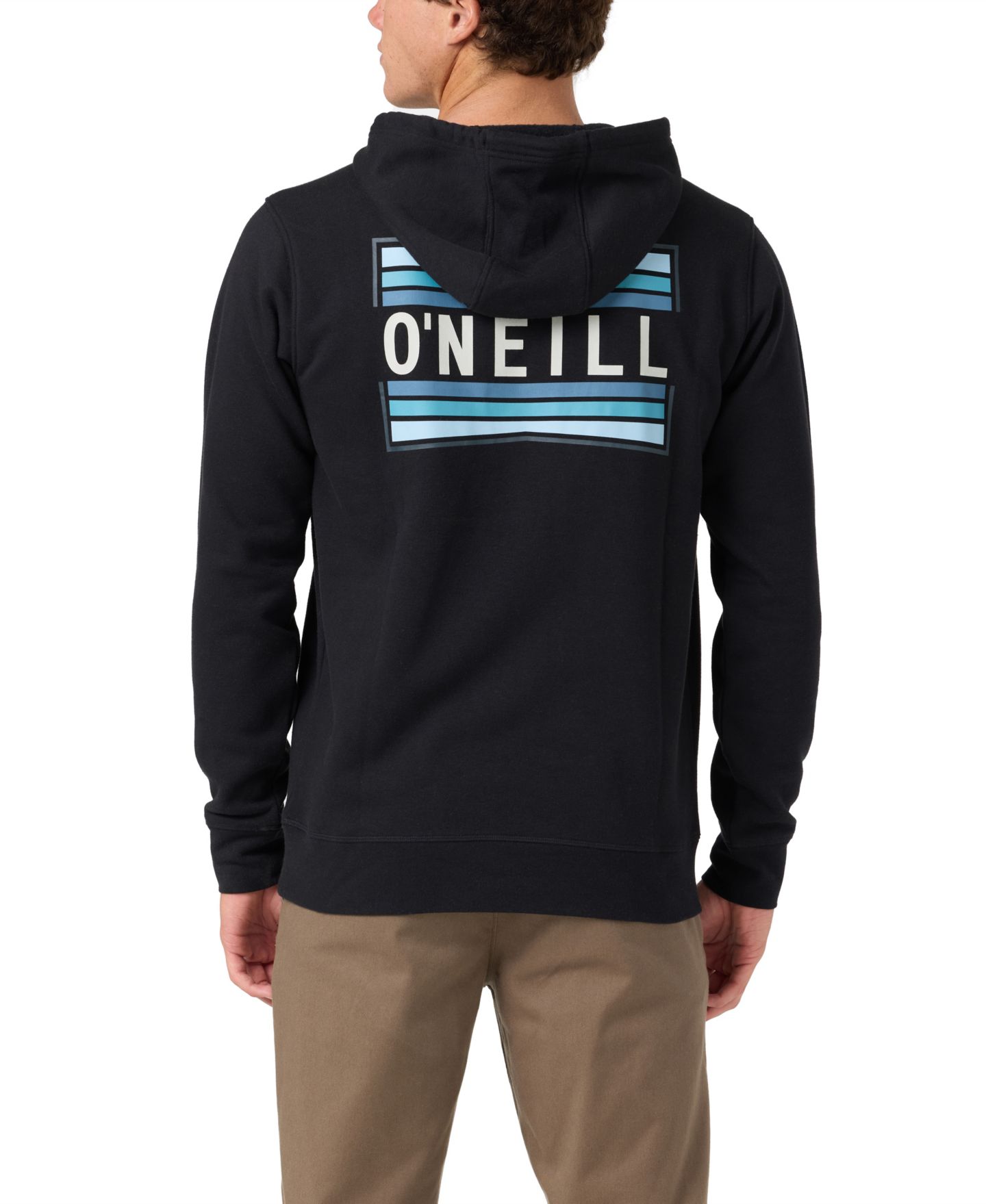 Мужское худи O'Neill Vista Printed Long-Sleeve Graphic, цвет: Чёрный — фото 4