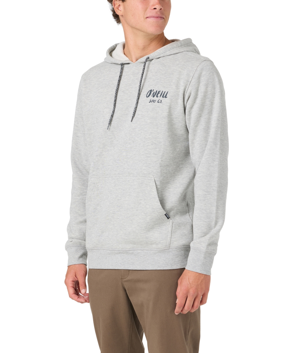 O'Neill Men's Vista Solid Screen Print Long-Sleeve Graphic Hoodie