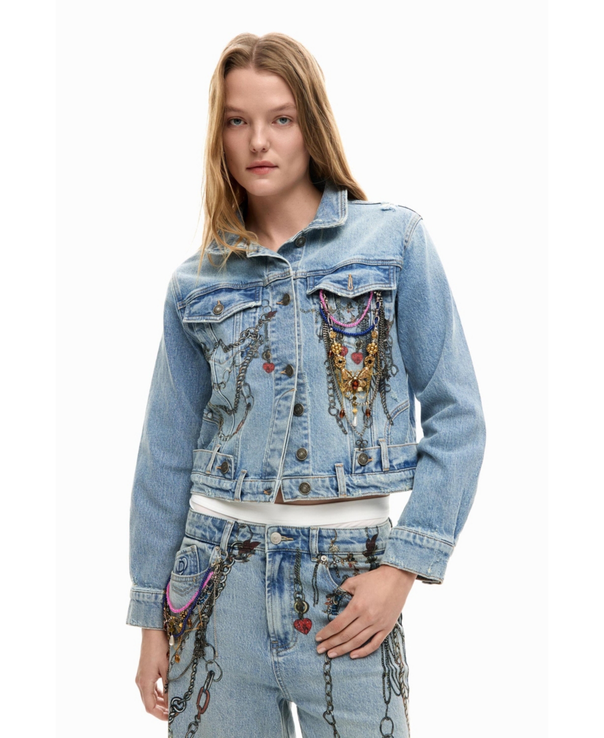 Desigual Women's Denim Trucker Jacket
