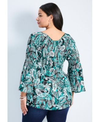 Women's Fairview Keyhole Pleat Blouse
