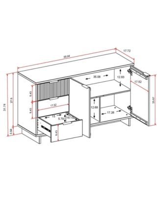 Granville 55" Solid Wood Sideboard