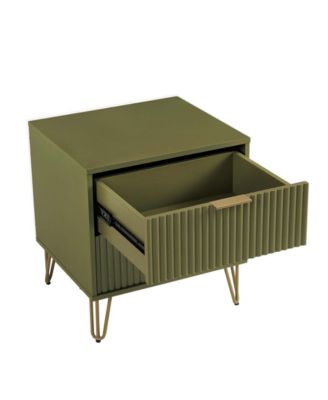 Dumbo Fluted 2-Drawer Wood Nightstand, Set of 2