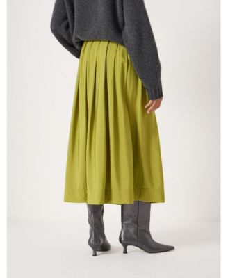 Women's Ivy Pleated Air Flow Midi Skirt
