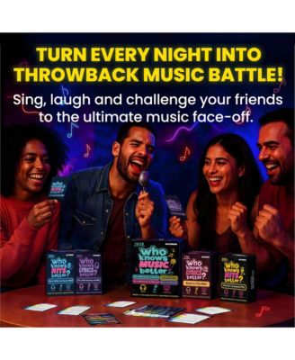 Who Knows Music Better? 1610 Music Trivia Questions – Ultimate 4-Pack Party Game Box