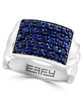 Men's Sapphire (2 ct. t.w.) Ring in Sterling Silver