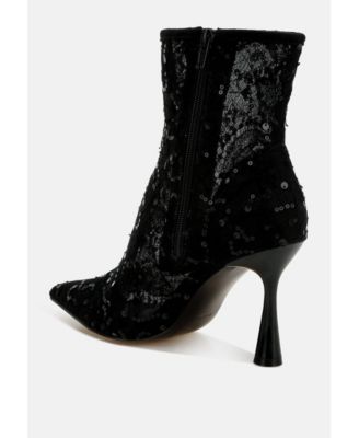 Womens Samia Sequin Lace Boots