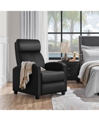 Adjustable PU Leather Recliner Sofa Modern Single Accent Chair