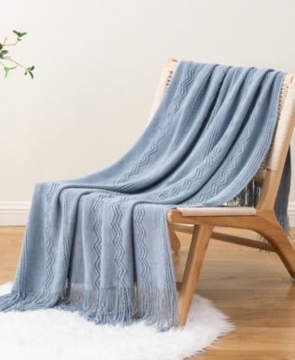Texture Triple Zig-Zag Lightweight Throw, 50" x 60"