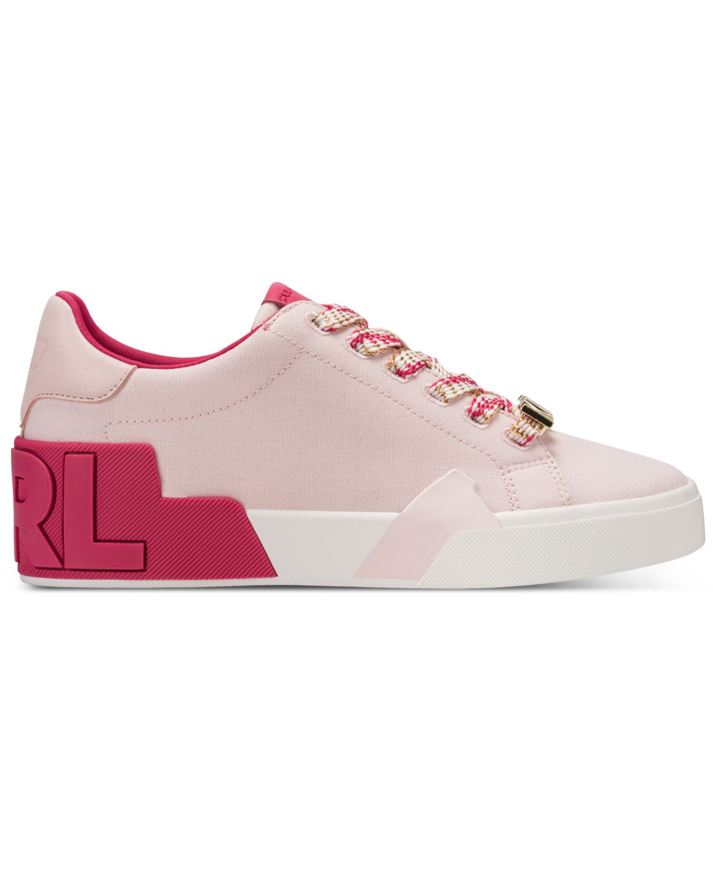 Женские кроссовки KARL LAGERFELD PARIS Melora Lace-Up, цвет: Светлый пудровый — фото 2