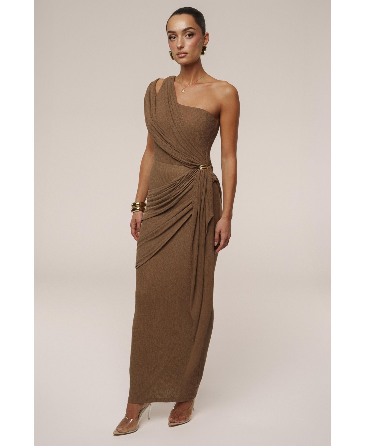Боди Drape — JLUXLABEL, цвет: Коричневый — фото 8