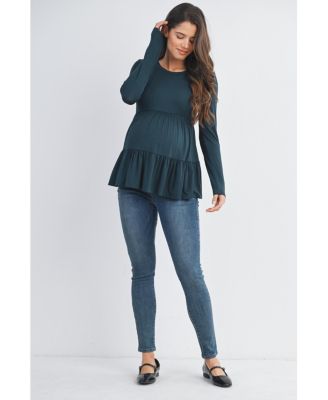 Maternity Long Sleeve Empire Waist Top
