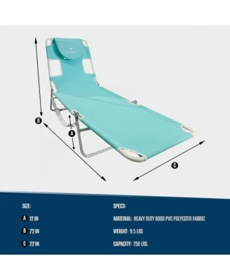 Chaise Lounge, Versatile Facedown Beach Camping Pool Tanning Chair
