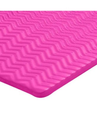 Serenity 1.5" Thick Vinyl Swimming Pool Float Mat, Flamingo Pink