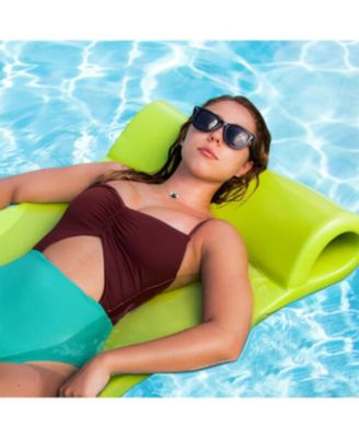 Splash 1.25" Thick Foam Swimming Pool Float Lounger Mat, Yellow